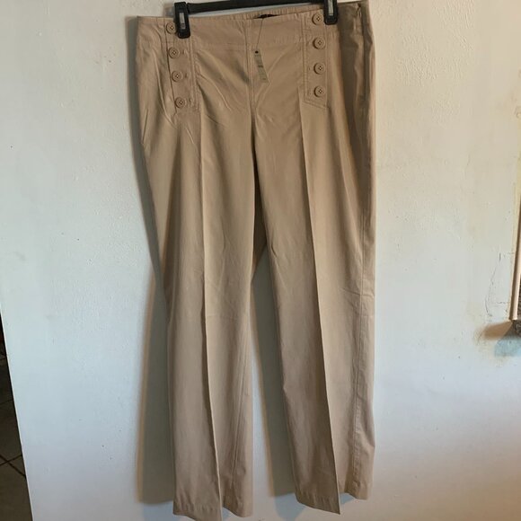 Talbots Tan Wide Leg Pants - Picture 1 of 4